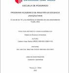 El uso de las TIC y la enseñanza en docentes de una universidad de Trujillo, 2021