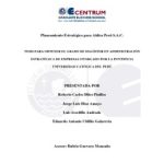 Planeamiento estratégico para Aidisa Perú S.A.C.