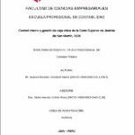 Control interno y gestión de caja chica de la Corte Superior de Justicia de San Martín, 2020