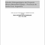 Estudio hidrogeológico del Proyecto Minero Manantial Espejo-Provincia de Santa Cruz, Argentina