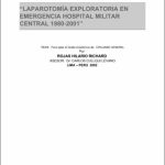 Laparotomía Exploratoria En Emergencia Hospital Militar Central 1980-2001