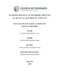 La gestión directiva y el desempeño laboral de los directivos de la RED 01 – UGEL 07