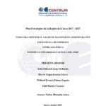 Planeamiento estratégico del gobierno regional del Cusco 2017 – 2027