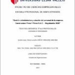 Gestión administrativa y rotación del personal de la empresa Constructora Perez Y Perez S.A.C. – Moyobamba 2020
