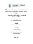 Ficha electrónica de control previo y las adquisiciones y contrataciones de la Universidad Nacional de Barranca, 2017