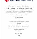 Construcción y propiedades psicométricas del cuestionario de reincidencia delictiva en infractores de la Ley Penal, Lima 2020