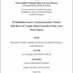 El simbolismo francés y la poesía peruana: Nicanor della Rocca de Vergalo, Manuel González Prada y José María Eguren