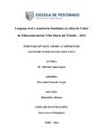 Lenguaje oral y conciencia fonológica en niños de 5 años de educación inicial, Villa María del Triunfo – 2015