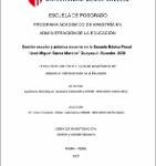 Gestión escolar y práctica docente en la Escuela Básica Fiscal “José Miguel García Moreno” Guayaquil, Ecuador, 2020