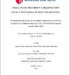 Propuesta de estrategias de seguridad y salud para aminorar los accidentes de trabajo en el proceso de conservas de la empresa Ecosac, Piura 2021