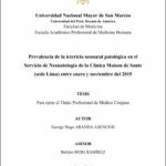Prevalencia de la ictericia neonatal patológica en el Servicio de Neonatología de la Clínica Maison de Sante (sede Lima) entre enero y noviembre del 2015