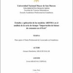 Estudio y aplicación de los modelos ARFIMA en el análisis de la serie de tiempo «Importación de bienes de consumo en el Perú»