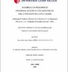 Liderazgo directivo y desempeño docente en la educación virtual en una institución educativa de Lurín, 2021.