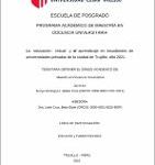 La educación virtual y el aprendizaje en estudiantes de universidades privadas de la ciudad de Trujillo, año 2021