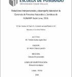 Relaciones interpersonales y desempeño laboral en la Gerencia de Personas Naturales y Jurídicas de SUNARP-Sede Lima, 2018