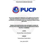 El rol de las instituciones bilaterales en las políticas de desarrollo e integración fronteriza en la frontera Perú-Chile: la lucha contra el contrabando y el narcotráfico hacia una cooperación bilateral exitosa (2007-2014)