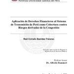 Aplicación de derechos financieros al sistema de transmisión de Perú como cobertura contra riesgos derivados de la congestión.