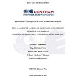 Planeamiento estratégico en el sector metalmecánico de Perú