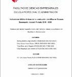 Indicadores bibliométricos de la producción científica en Scopus: Desempeño laboral. Periodo 2016 – 2020
