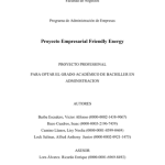 Proyecto empresarial Friendly Energy