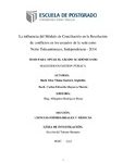 La influencia del Módulo de Conciliación en la Resolución de conflictos en los usuarios de la sede cono Norte Tahuantinsuyo, Independencia – 2014