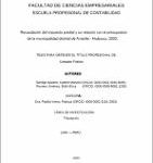 Recaudación del impuesto predial y su relación con el presupuesto de la municipalidad distrital de Amarilis – Huánuco, 2020