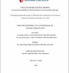 Estrategias propioceptivas para el desarrollo de la autonomía en los niños de 3 años de la Institución Educativa N° 1564