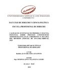 Calidad de sentencias de primera y segunda instancia sobre proceso contencioso administrativo, en el expediente Nº 0214-2012, del distrito judicial de Ancash, Carhuaz,2018