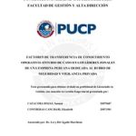 Factores de transferencia de conocimiento operativo : estudio de caso en los líderes zonales de una empresa peruana dedicada al rubro de seguridad y vigilancia privada