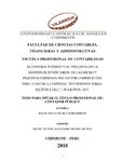 El control interno y su influencia en la gestión de inventarios de las micro y pequeñas empresas del sector comercio del Perú: Caso de la empresa “Inversiones Terra-Iquitos E.I.R.L.”, de Iquitos, 2017