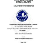 Determinantes de la producción destinada al mercado en la agricultura familiar peruana