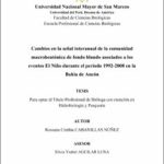 Cambios en la señal interanual de la comunidad macrobentónica de fondo blando asociados a los eventos El Niño durante el periodo 1992-2008 en la bahía de Ancón