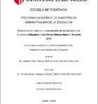Práctica de los valores institucionales de los docentes de la Unidad Educativa “José María Velasco Ibarra”, Ecuador 2019
