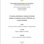 Prevalencia, distribución y tendencia de Giardia lamblia en la población peruana (1990-2016): una revisión sistemática
