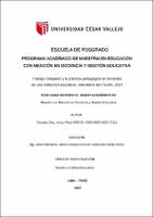 Trabajo colegiado y la práctica pedagógica en docentes de una institución educativa, Villa María del Triunfo, 2021