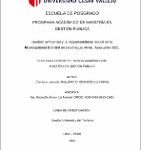 Gestión ambiental y la responsabilidad social de la municipalidad distrital de Llochegua VRAE, Ayacucho 2021