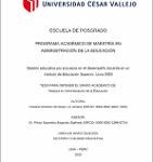 Gestión educativa por procesos en el desempeño docente en un Instituto de Educación Superior, Lima 2020
