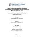 Gestión de Recursos Humanos y Compromiso Organizacional del personal de la Dirección Regional de Educación de Loreto, 2016