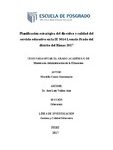 Planificación estratégica del directivo y calidad del servicio educativo en la IE 3014 Leoncio Prado del distrito del Rímac 2017