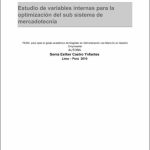 Estudio de variables internas para la optimización del sub sistema de mercadotecnia, caso : Química Industrial J. Montes S.A.