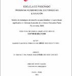 Modelo de estrategias de enseñanza para fortalecer el aprendizaje significativo en ciencias naturales de la Unidad Educativa Patria Ecuatoriana, 2020