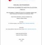 Plan estratégico y calidad de servicio en entidades públicas del sector educación del distrito de Chaclacayo, 2018