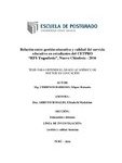 Relación entre gestión educativa y calidad del servicio educativo en estudiantes del CETPRO “RFS Yugoslavia”, Nuevo Chimbote – 2016