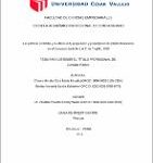 Las políticas contables y su efecto en la preparación y presentación de estados financieros en el Consorcio Santa Fe S.A.C. de Trujillo, 2018