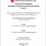 Gestión educativa y cumplimiento de compromisos de desempeño en la Unidad de Gestión Educativa Local de San Martín, 2020