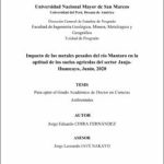 Impacto de los metales pesados del río Mantaro en la aptitud de los suelos agrícolas del sector Jauja-Huancayo, Junín, 2020
