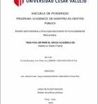 Gestión administrativa y clima organizacional en la municipalidad de Marcavelica