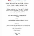 Influencia del arbolado urbano para mejoramiento de la Avenida Chulucanas, Sección Sánchez Cerro – Don Bosco, Veintiséis de Octubre – Piura 2020