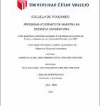 Estrés académico y bienestar psicológico en estudiantes de la carrera de Turismo y Hotelería de una universidad privada, Lima 2021