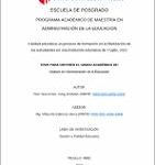 Calidad educativa un proceso de formación en la fidelización de los estudiantes en una institución educativa de Trujillo, 2021